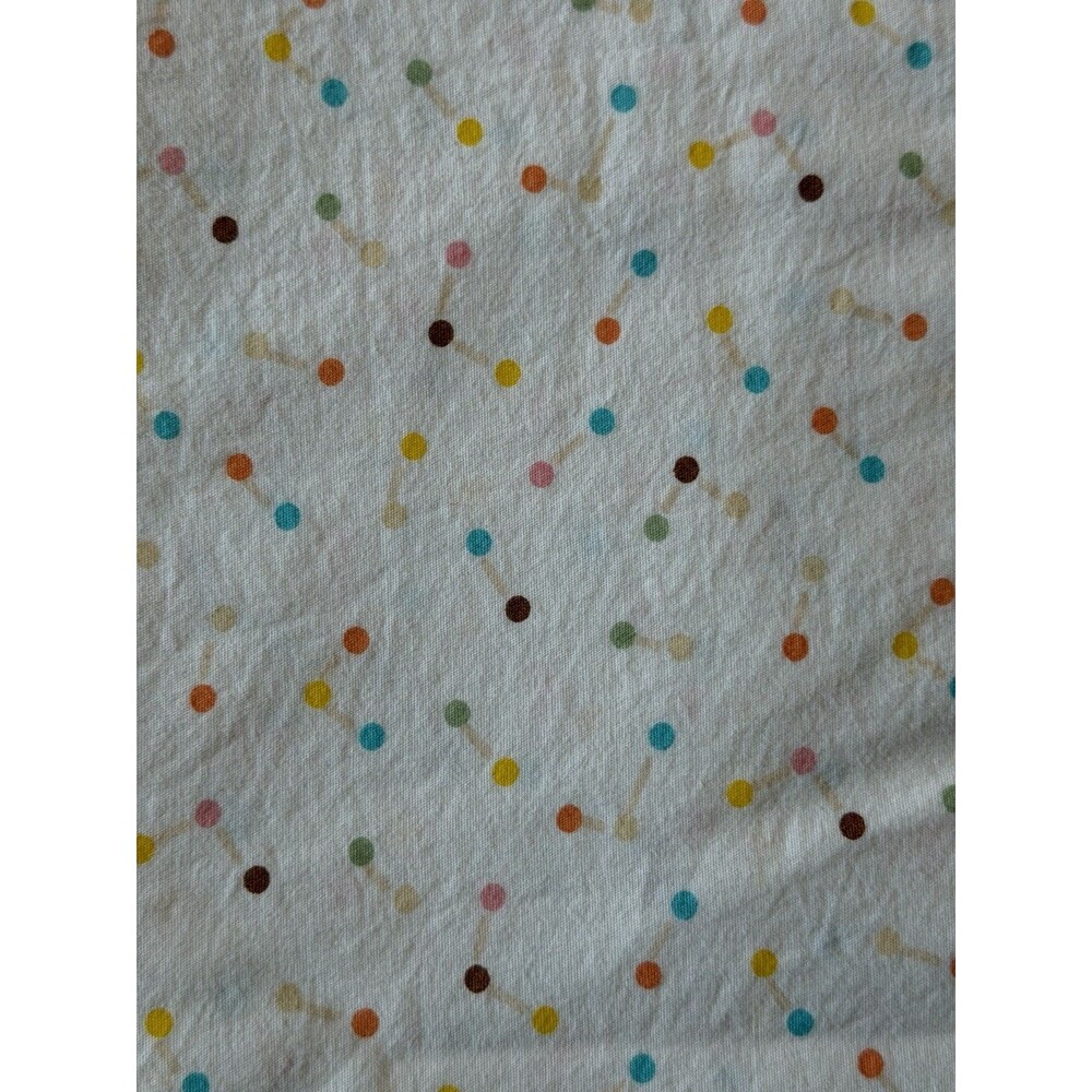 Target x Christian Robinson Pillowfort Twin Flat Sheet Dot Pattern Bright Happy